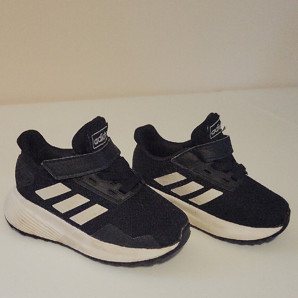 Adidas Baby Black & White Athletic Running Shoes/Sneakers